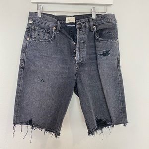Citizens of humanity black high waisted denim shorts. Size 26. Great condition.